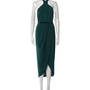 Shona Joy Elegant Green Halter Dress